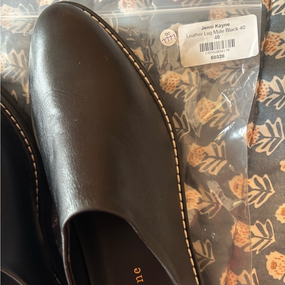🖤 Jenni Kayne Leather Lug Mules – Black | EU 40 Fits 9.5/10 (NWT) 👡 - Picture 6 of 7